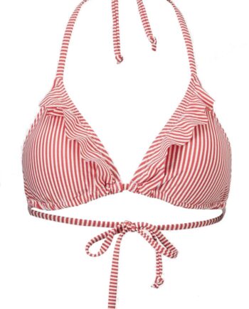 Beck Söndergaard Bikini Overdel Striba Bel Spiced Coral