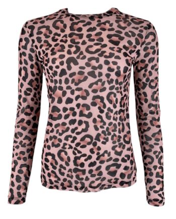 Black Colour Bluse Annie Mesh Rose Leo