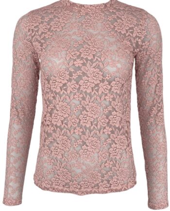 Black Colour Bluse Eloise Lace Rose