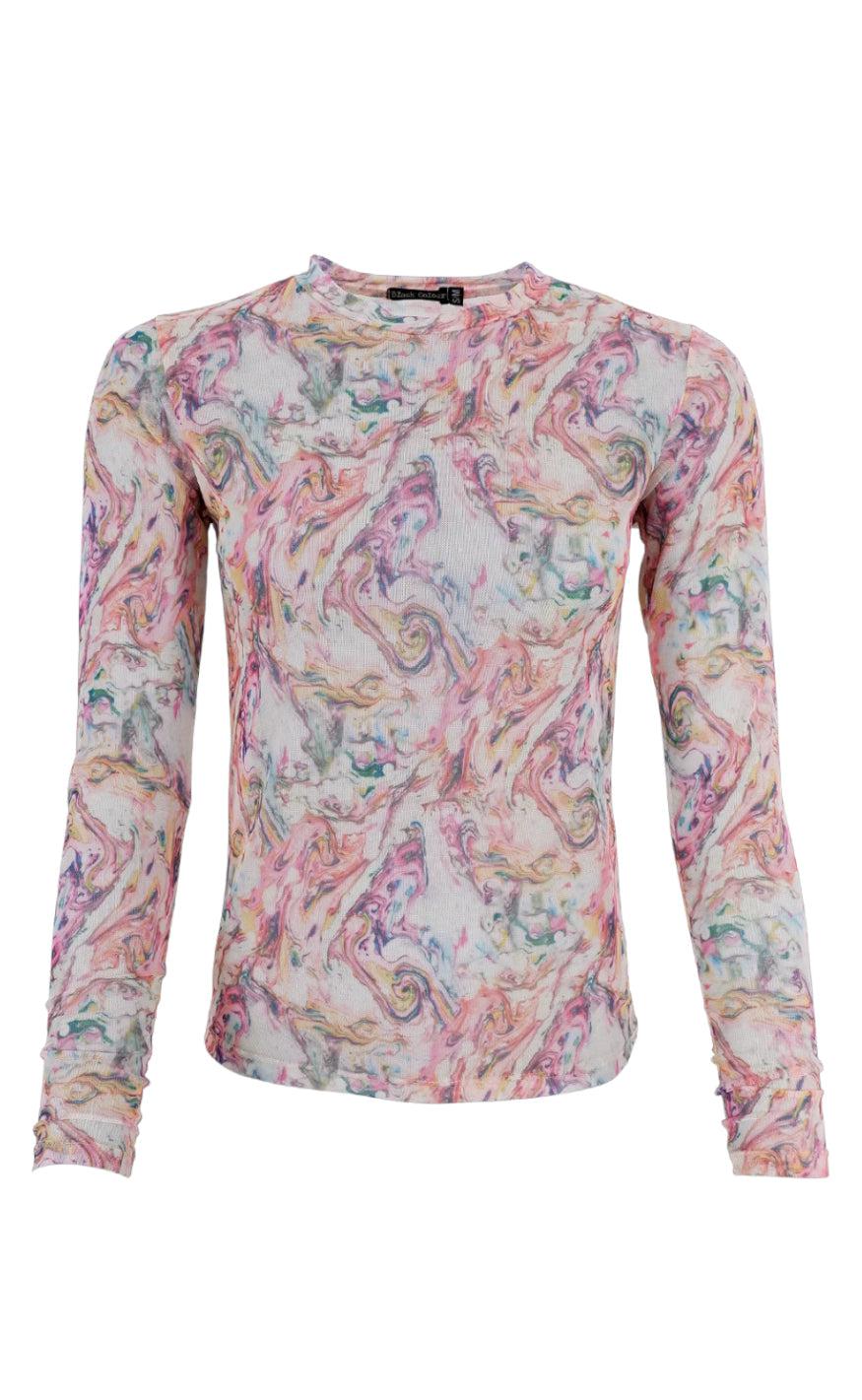 Black Colour Bluse Florence Marble Multi