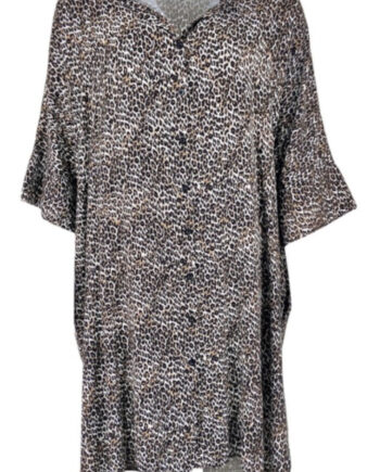 Black Colour Bluse  Isolde Oversized Leo
