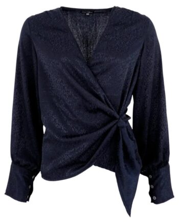 Black Colour Bluse Luna Kay Black Animal