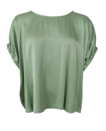 Black Colour Bluse Mabel Sage Green