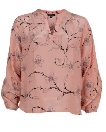 Black Colour Bluse Siana Rose Powder