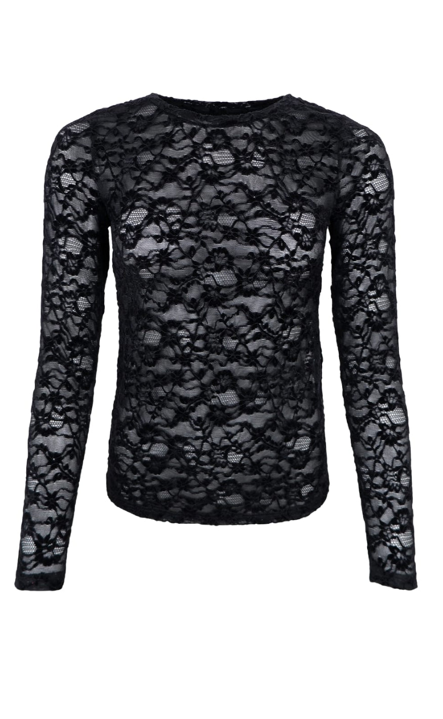 Black Colour Bluse Solene Black