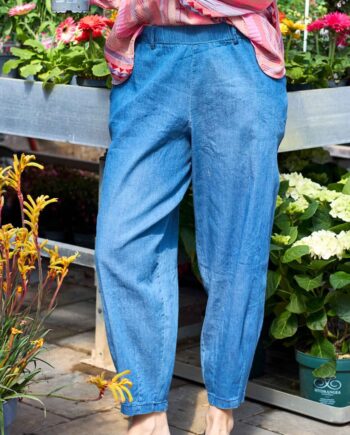Black Colour Bukser Hermione Baggy Denim