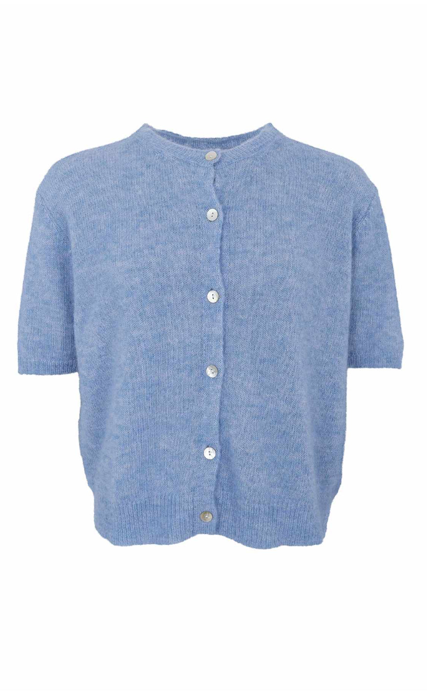 Black Colour Cardigan Dell Ss Lt Blue