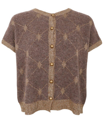 Black Colour Cardigan Elva Taupe