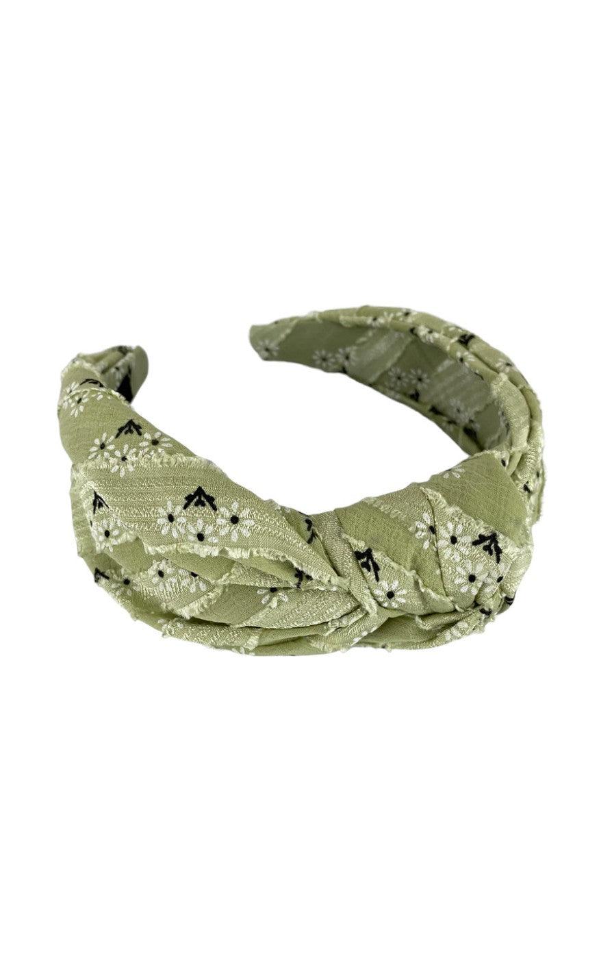 Black Colour Hårbånd Megara Light Green