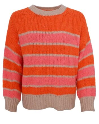 Black Colour Jumper Emilie Orange