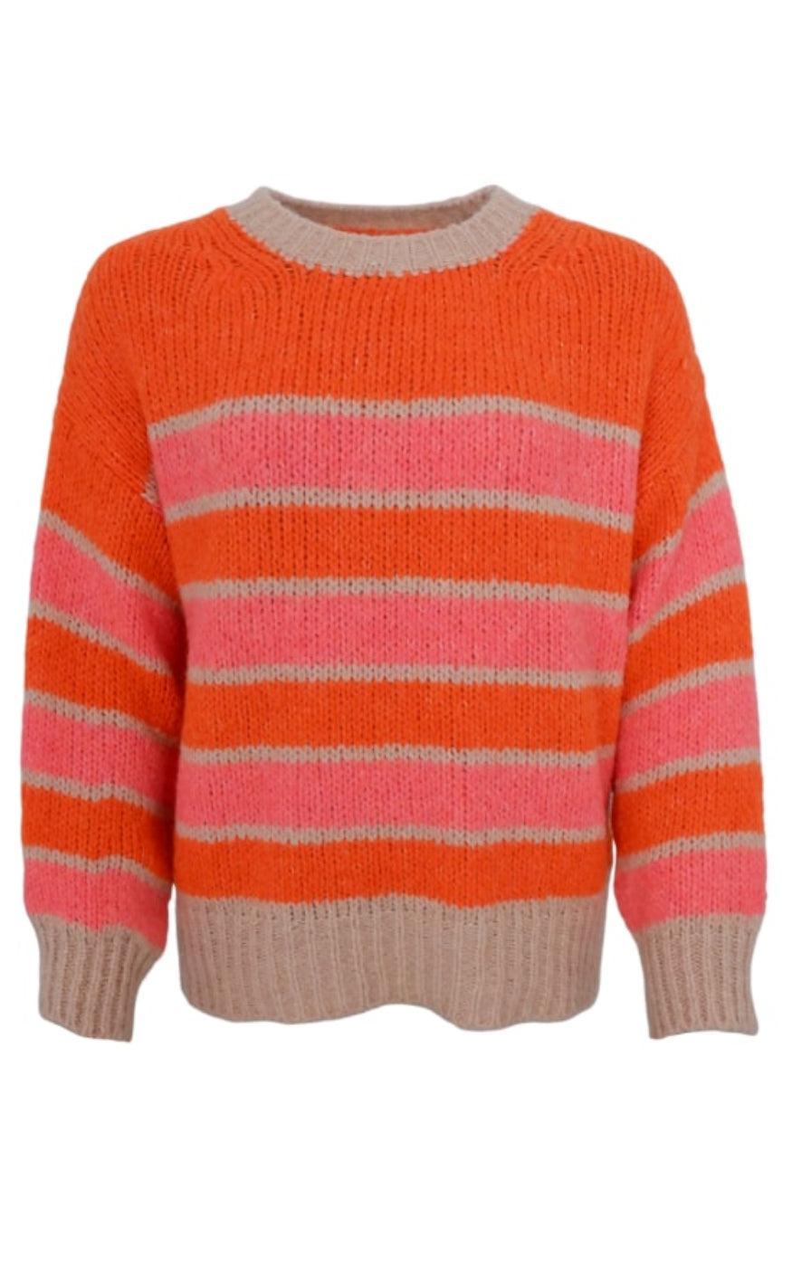 Black Colour Jumper Emilie Orange