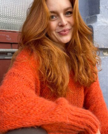 Black Colour Jumper Simona Orange