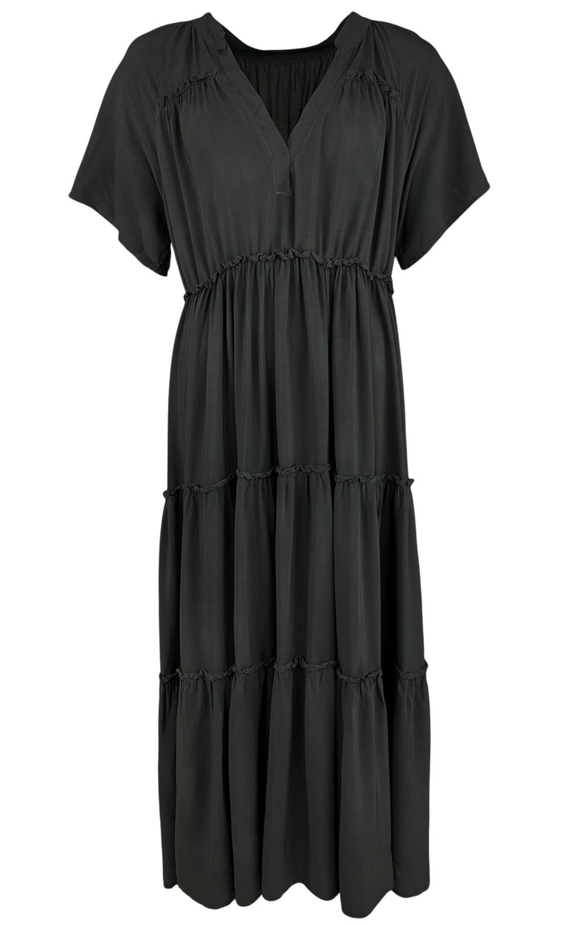 Black Colour Kjole Ada Maxi Boho Black