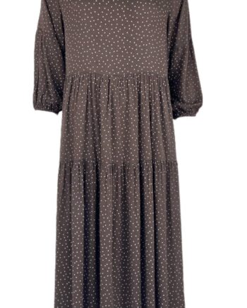 Black Colour Kjole Bianca Dot Coffee Dot