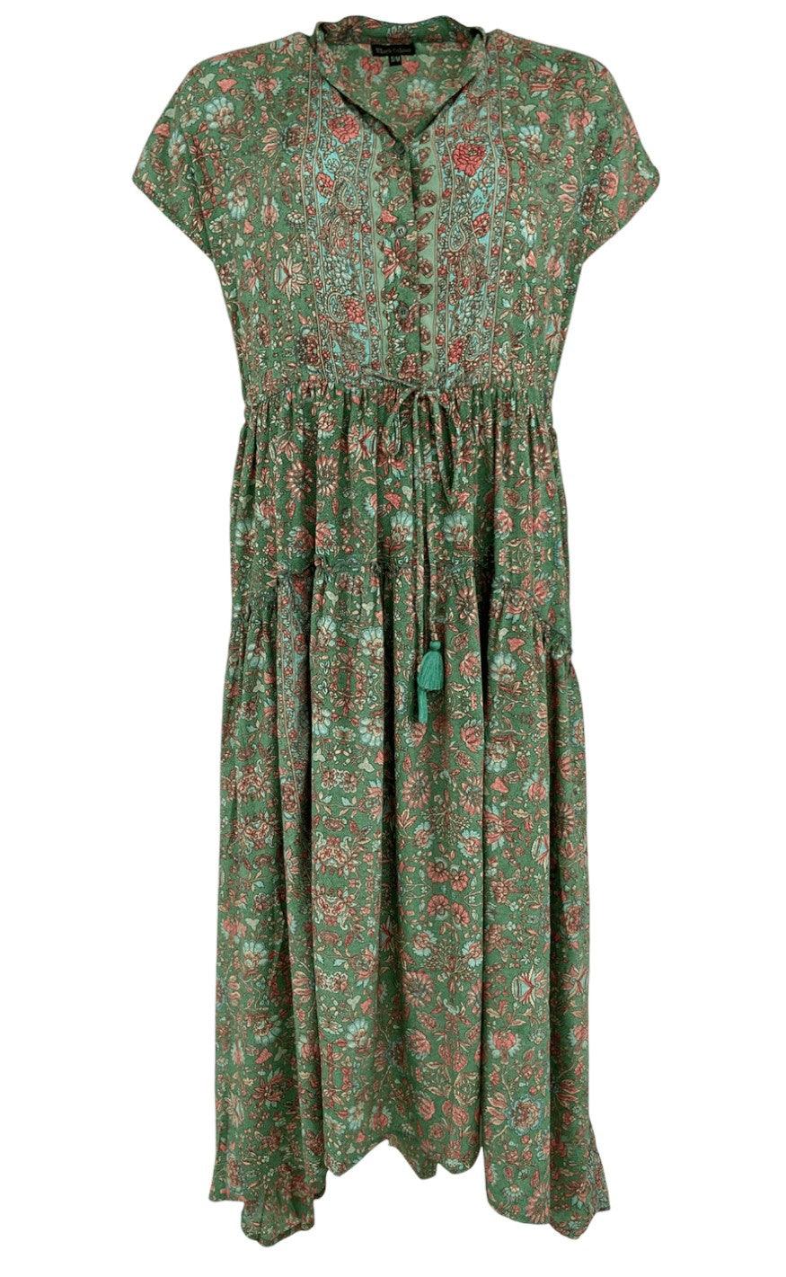 Black Colour Kjole Luna Mae Ss Green Breeze
