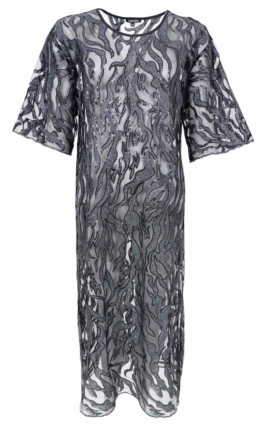 Black Colour Kjole Maggie Black Silver