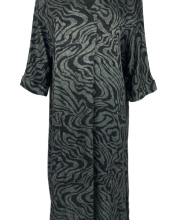 Black Colour Kjole Tally Satin Army