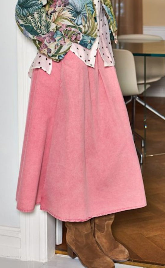 Black Colour Nederdel Abbie Vintage Pink