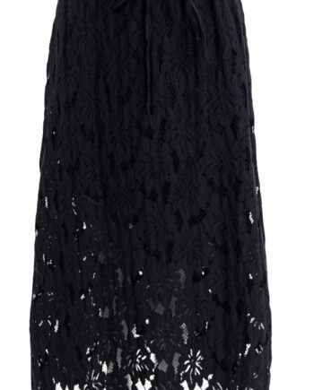 Black Colour Nederdel Nelly Flower Black