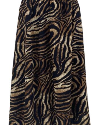 Black Colour Nederdel Polka Zebra Brown