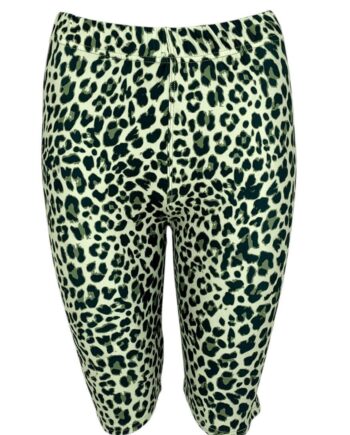 Black Colour Shorts Erin Lt  Green