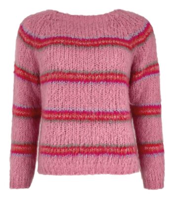 Black Colour Striktrøje Toni Candy Pink