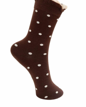 Black Colour Strømper Lumina Coffee    Dots