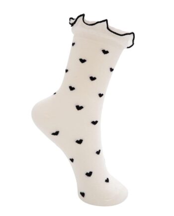 Black Colour Strømper Nerissa Off White