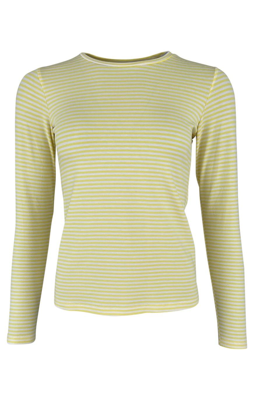 Black Colour -shirt Polly Striped Yellow