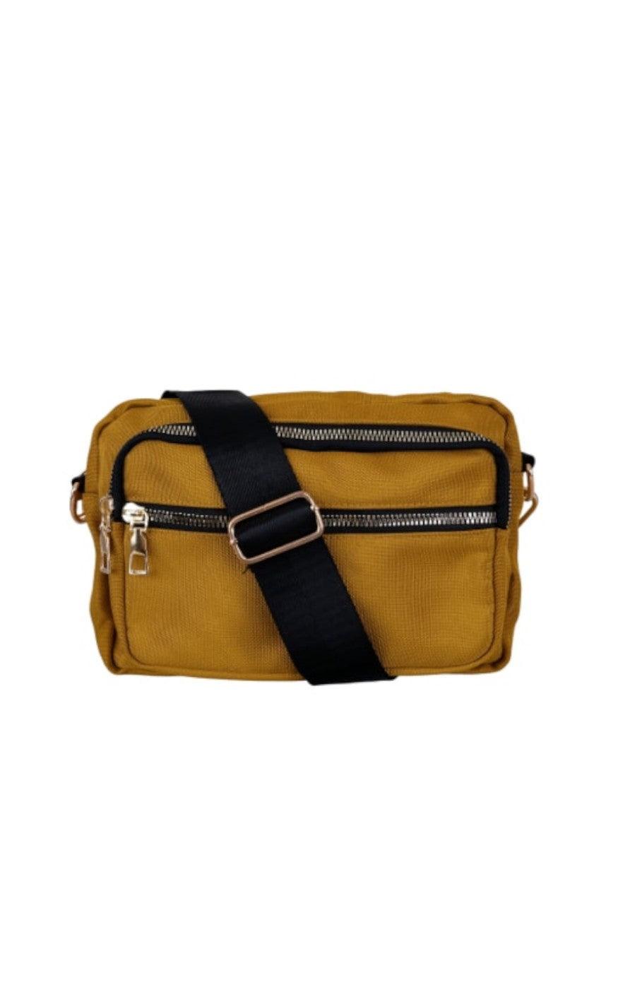 Black Colour Taske Vanda Mustard
