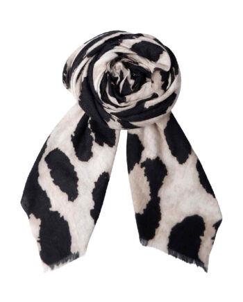 Black Colour Tørklæde Fawn Creme