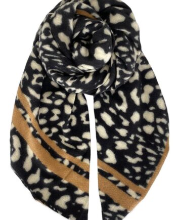 Black Colour Tørklæde Nala Black Leo