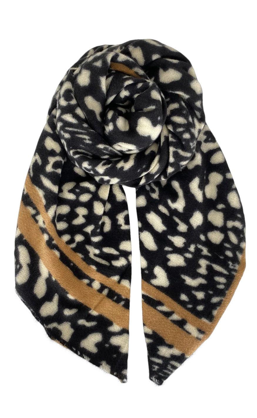 Black Colour Tørklæde Nala Black Leo