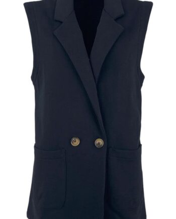 Black Colour Vest Cory Black