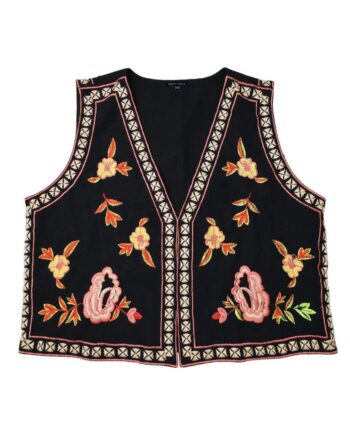 Black Colour Vest Lulu Black