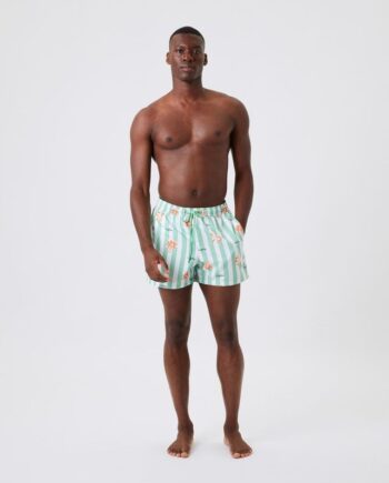Borg Print Swim Shorts  Bb Ziggy