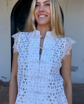 Conitnue Bluse Molly Lace White