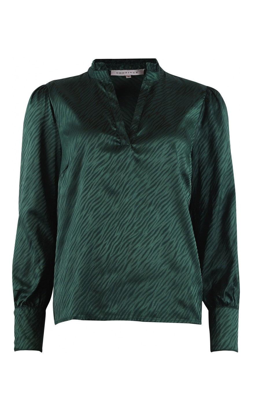 Continue Bluse Alexandra Bottlegreen