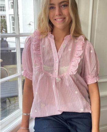 Continue Bluse Silke Chiffon Rose