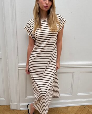Continue Kjole Frederikke Brown Stripe