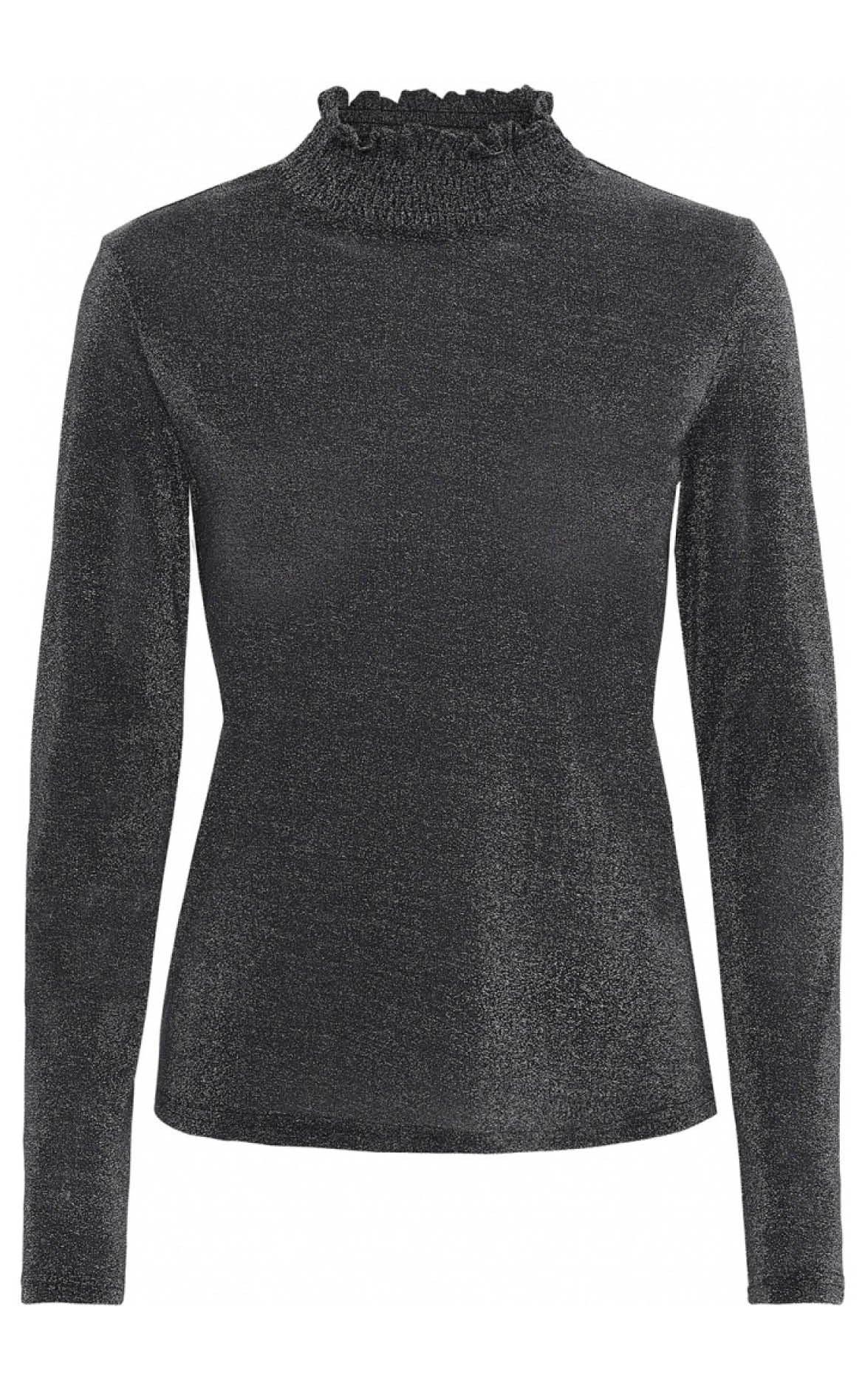 Continue Mesh Bluse Alberte Black