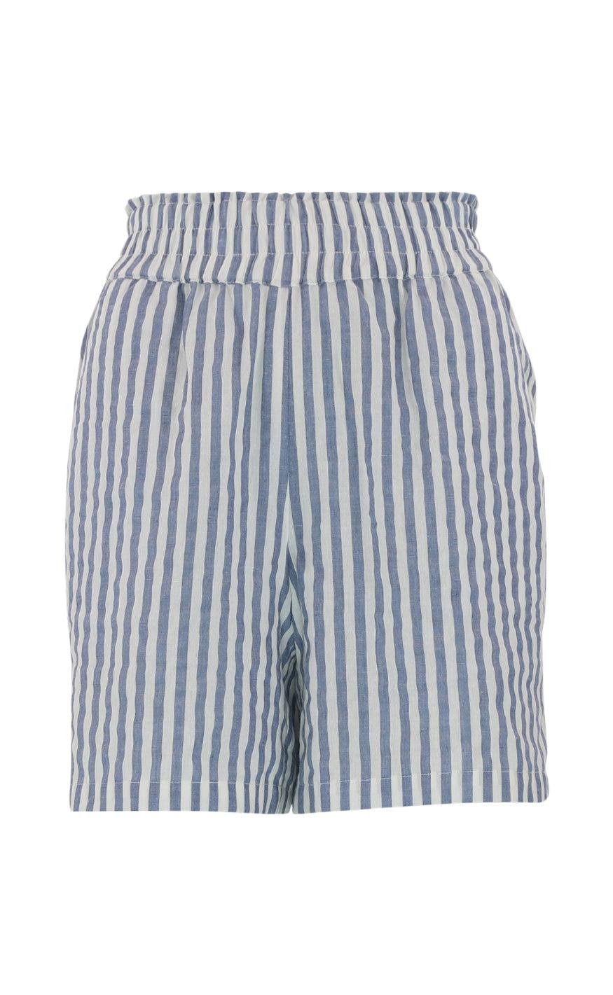 Continue Shorts Evy Stripe- Blue Stripe