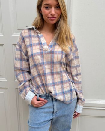 Continue Skjorte Alice Blue Check