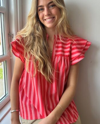 Continue Top Christel Stribe Pink