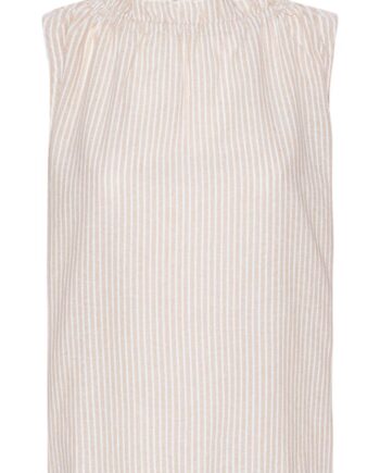 Continue Top Liva Stripe Sand White