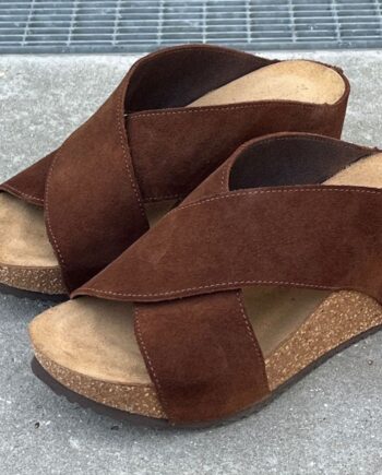 Copehagen Shoes Sandaler Frances 23 Suede Dark Brown