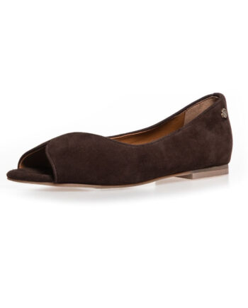 Copenhagen Shoes Ballerinaer Like   Melody Plain Dark Brown
