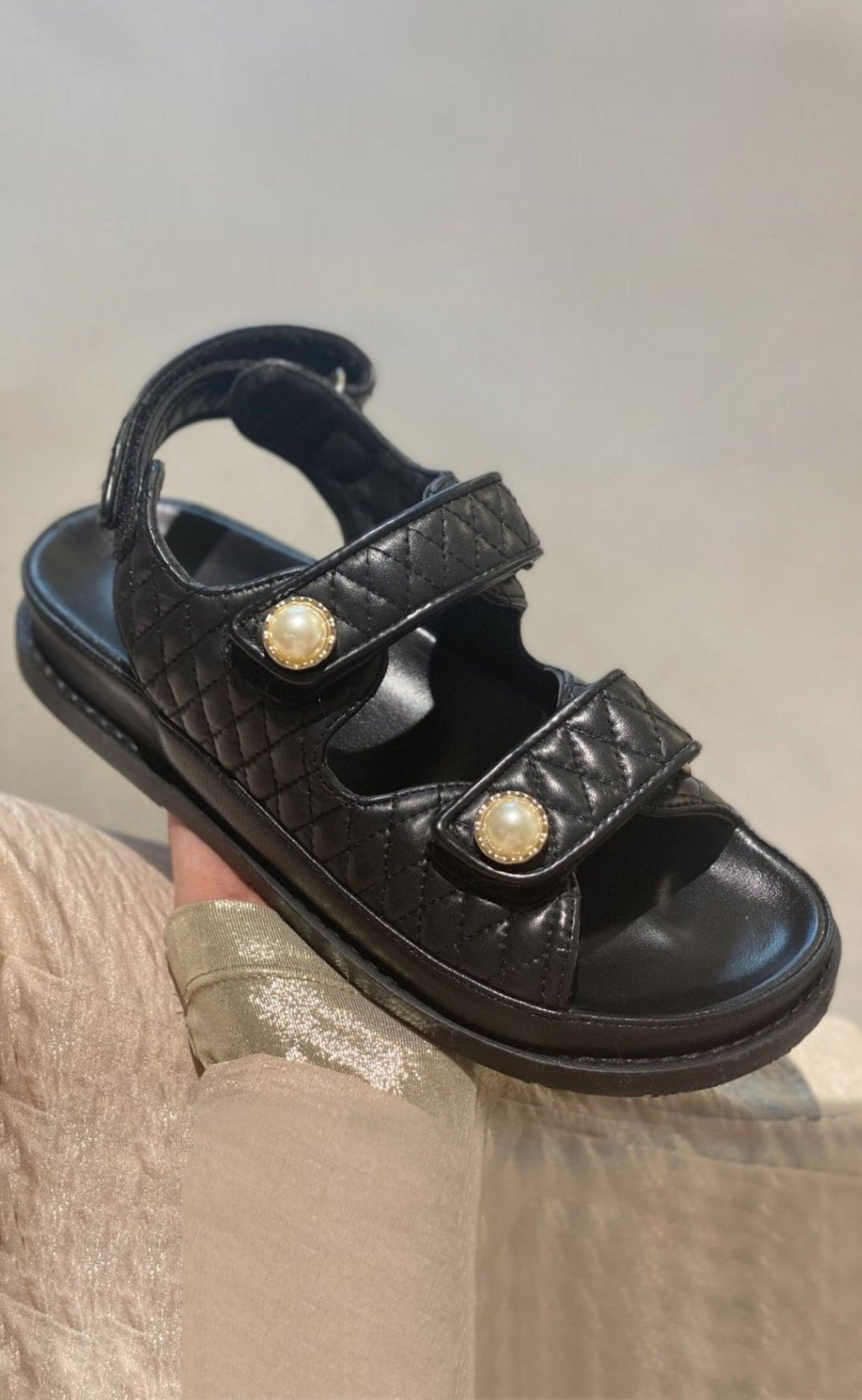 Copenhagen Shoes By Josefine Valentin Sandal Luxury Pearl Black