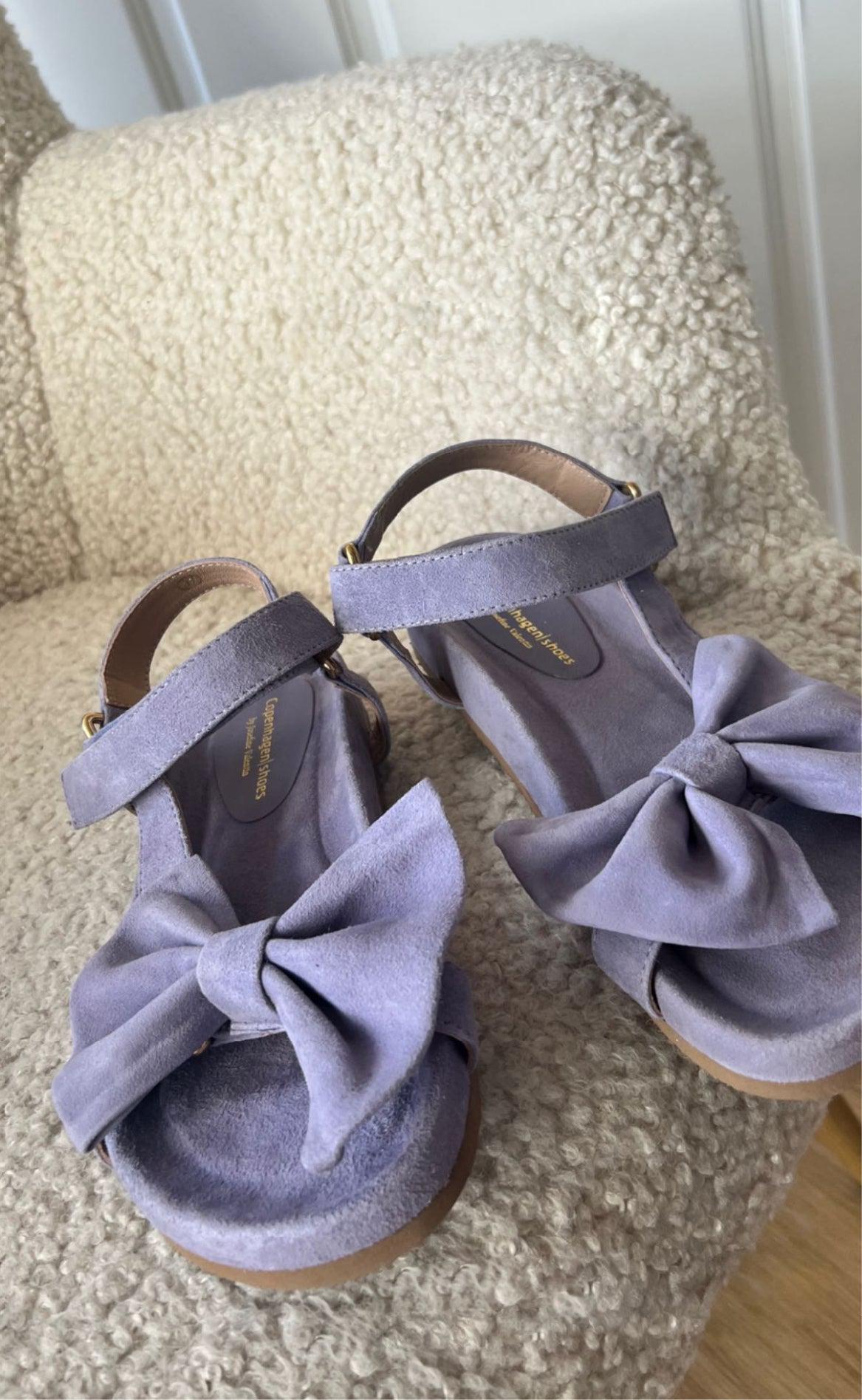 Copenhagen Shoes Sandaler By Josefine Valentin Sky And Diamonds Suede Lavender