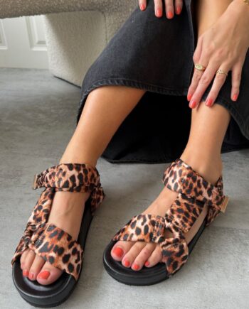 Copenhagen Shoes Sandaler Carrie Brown Leopard